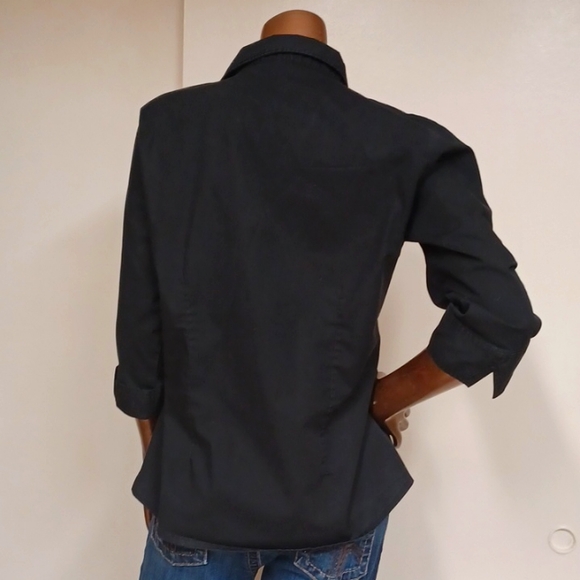 Vintage Riders by Lee Black Button Down Shirt - Picture 3 of 4